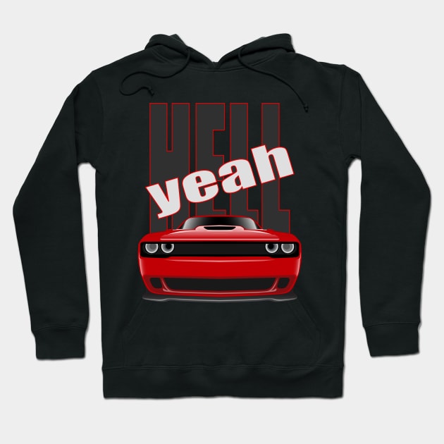 DODGE CHALLENGER Hoodie by HSDESIGNS